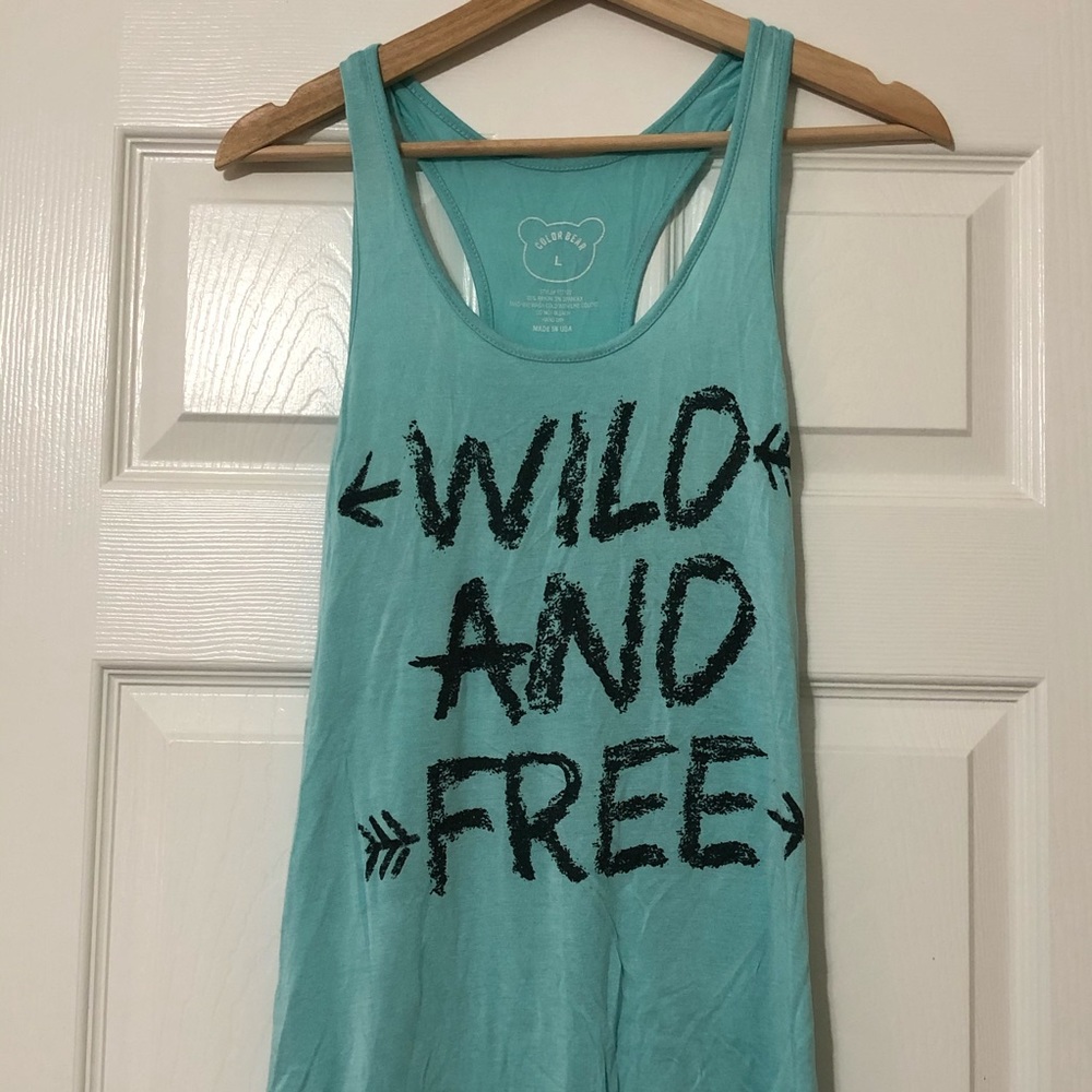 Turquoise Wild & Free Tank